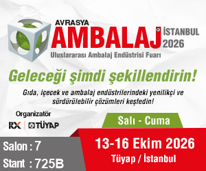 Avrasya Ambalaj 2026, 13-16 Ekim, Tüyap İstanbul - Salon 7, Stant 725B